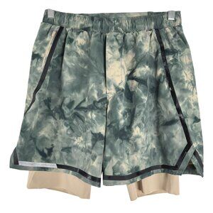 Lululemon Surge Lined Short 6" Bold Lines Mens Small‎ Athletic Running SS-1988